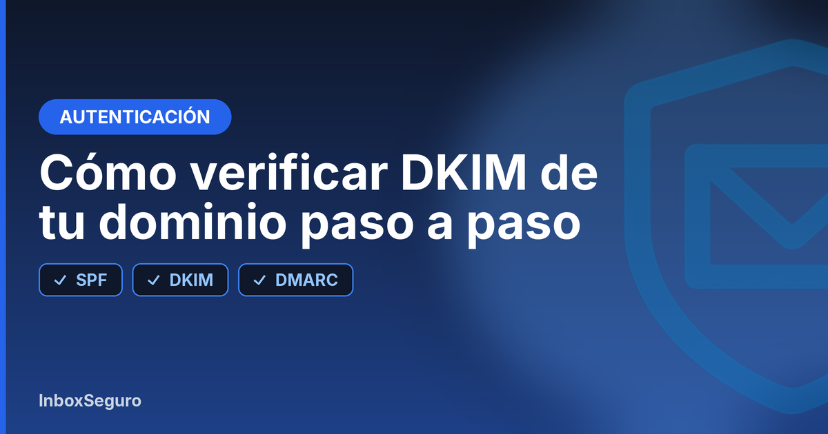 Portada: Cómo verificar DKIM de tu dominio paso a paso
