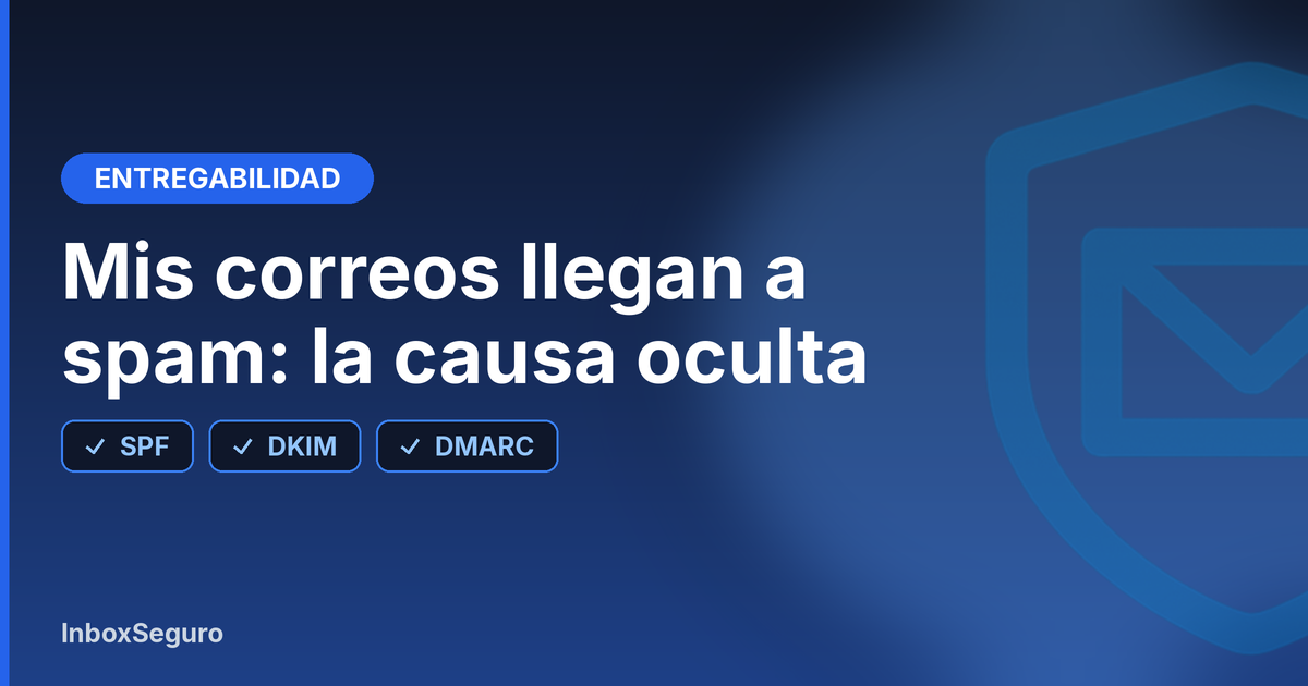 Portada: Mis correos llegan a spam: la causa oculta